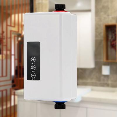 China Hotel 2024 Hot Selling Wash Basin Domestic Small Plastic Body Tankless Geyser Smart Instant Electric Hot Water Heater for sale