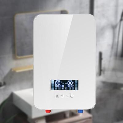 China Hotel Electric 6.5KW 8KW 9KW Bathroom Smart Tankless Water Heater Geyser Hot Water Heaters Electric Instant Shower Water Heater for sale