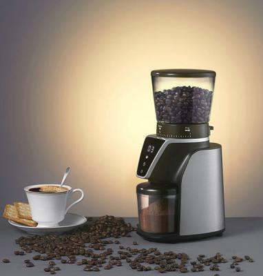 China 31 Grind Settings Providing Levels Highly High Quality Digital Screen Stainless Steel Electric Conical Burr Coffee Grinder Grinder for sale