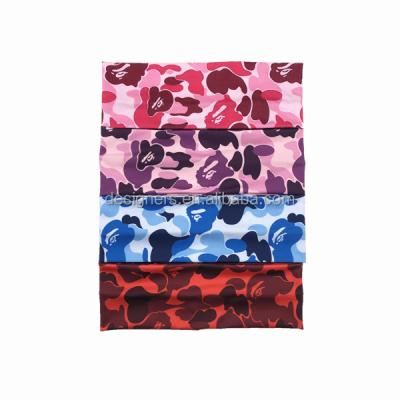 China Wholesale Custom Logo Stretch Sports Hair Bands Yoga Designer Elastic Headband Yoga Designer Headband Hip Hop for sale