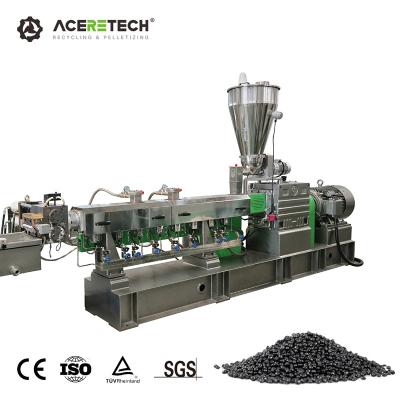 China Hotels ATE PET bottle / sheet / film flakes plastic recycling twin screw extrusion pelletizing machine for sale