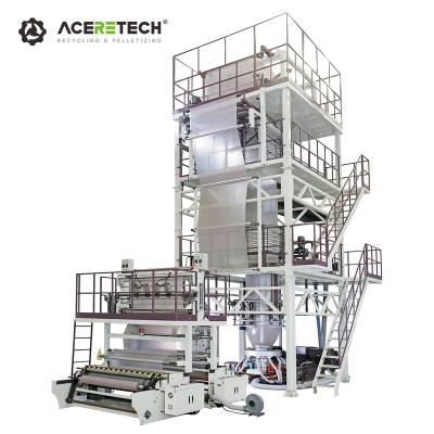 China CM-ABC-444-1100 Degradable PVC PBAT PVC Stretch Film Blowing Machine for sale