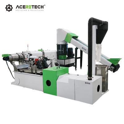 China Plastic pelletizing machine ACERETECH 500kg/H pelletizer to process pellet PET plastic bottle recycling machines for sale for sale