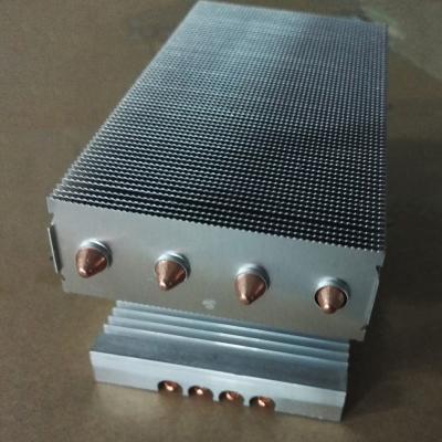 China Copper Sintered Heat Pipe And Aluminum Fins Heat Sink For Electronic Instruments for sale