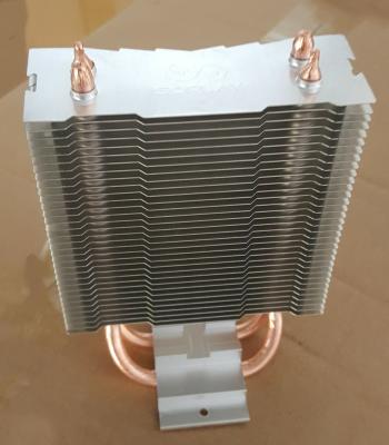 China Copper Sintered Heat Pipe And Aluminum Fins Heat Sink For Electronic Instrument Cooling for sale