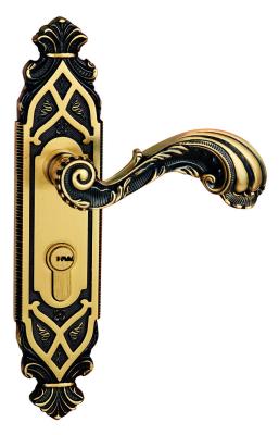 China High Quality Forged Brass Mortise Door Lock With Antique Patterns for sale