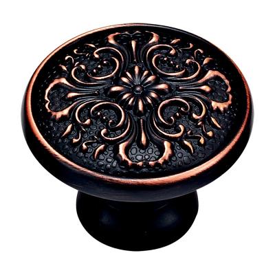 China Forged Brass High Quality  Furniture Knob Hardware With Patterns for sale