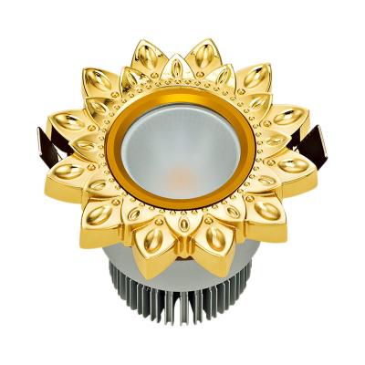 China Hight Quality 24K Gold Plated Finish Forged Brass LED Spoltlight for sale