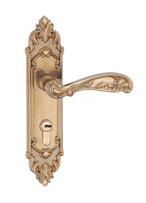 China Entrance and Room Door Lock Forged  Brass Door  Handles for sale