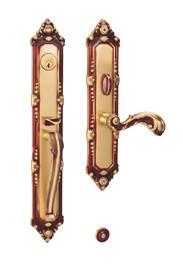 China Forged  Brass Entrance Door Lock  Handles for sale