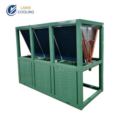 China Box type V Shape Air cooled Condenser for Compressor Unit Refrigeration Unit Cold room storage for sale