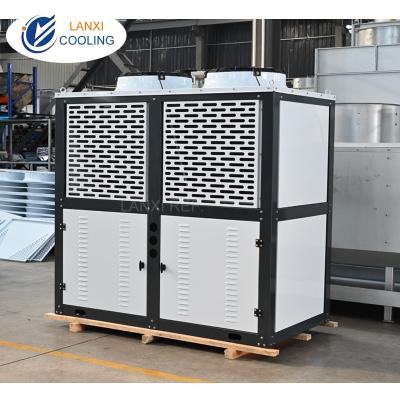 China Air cooled Condenser V-type Double Layer Integrated Refrigeration Condensing Unit for cold room for sale