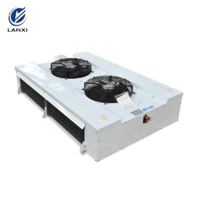 China Industrial Air Cooler Double Side Blow Unit Cooler Rooftop Evaporator For Vegetable Cold Storage for sale