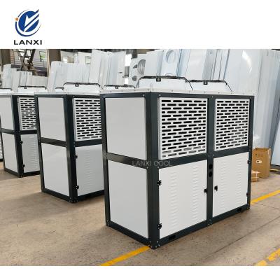 China Air Cooled Condenser in Box for Cooling Unit Parts with V Type Heat Exchange Coil for sale