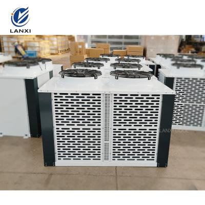 China Two Fans Outer Rotor Box Type 8HP10HP12HP15HP18HP Refrigeration Unit R404 R22 R507 Medium-High Temperature Condensing Unit for sale