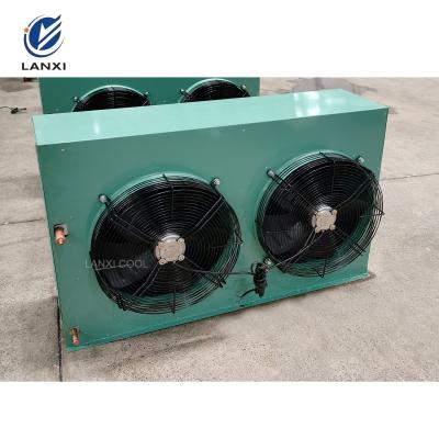 China H Type Air Condenser FNH-49 Factory 3HP 5HP 6HP 10HP Air Cooled Condenser Side Blowing Condenser Coil with Fans for sale