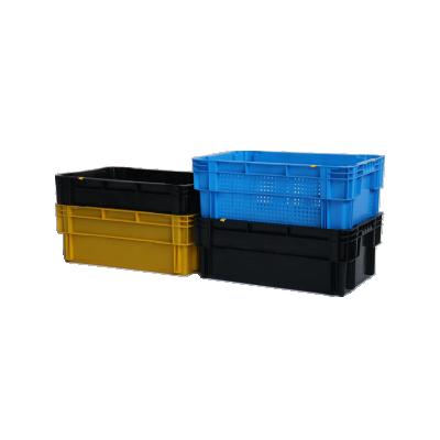 China stackable & Stackable Closed Solid Customized Stackable And Stackable Vented Plastic Meat Crate for sale