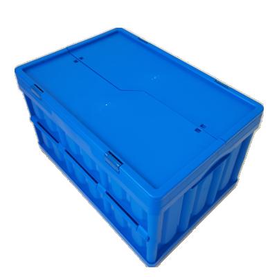 China Customizable Collapsible Collapsible Folding Crate QS Household Colors Folding Plastic Crate for sale