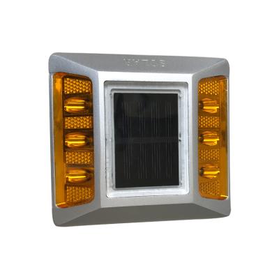 China Aluminum Alloy With Handle Road Stud Aluminum Splitter Solar Reflector 2 Sided Solar Road Stud With Stud for sale