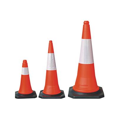 China PE conos de seguridad vial traffic cones with high safety reflective orange cones 28 inch for sale