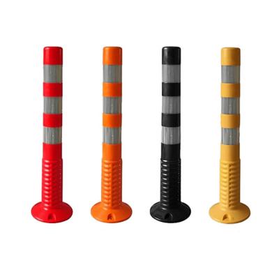 China Flexible Road PU Highway Traffic Safety Bollard Traffic Drafter Warning Post for sale