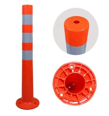 China Traffic Guide Flexible Bollard Post PU Elastic Flexible Drafter HT-WP Warning Warning Post for sale