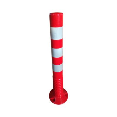 China Highway Road Traffic Crash Barrier Signals Rubber Reconnected Warning Bollard for sale