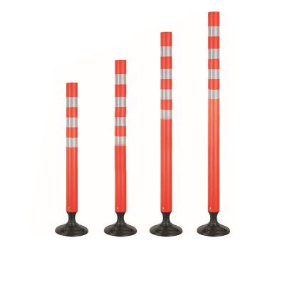 China High Visible Flexible Polypropylene Reflective Re-connected Conveying Column With Round Bottom for sale