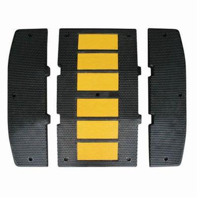 China High Quality Traffic Recycled Rubber Car Ramps Curb Ramps Rubber Speed ​​Bump for sale