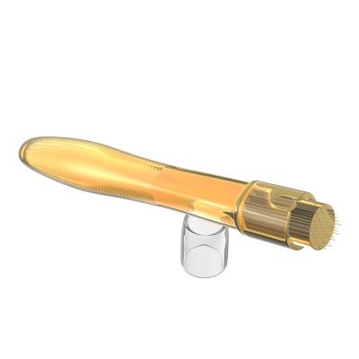 China Anti-Puffiness 2021 Most Popular Derma Roller Stamp For Face Lip Eyes With 35 Pin Gold Micro Needle Derma Roller 2.0MM For Pigment Removal for sale