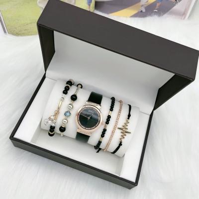 China Non-Specific Simplicity Casual Gift Wristwatch Ladies Watches Gift Sets Quartz Wristwatches Strap 6 Pcs Set For Gift for sale