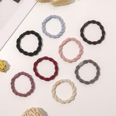 China Wholesale Women Shape To Twist Braided Hair Rope Ties Girl Hair Accessories Elastic Bands Elastic Hair Ties for sale