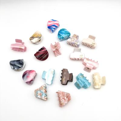 China Fashion Customize Fashion Marble Pattern Acetic Acid Hair Claw Hair Accessories Small Hair Claw For Ladies for sale