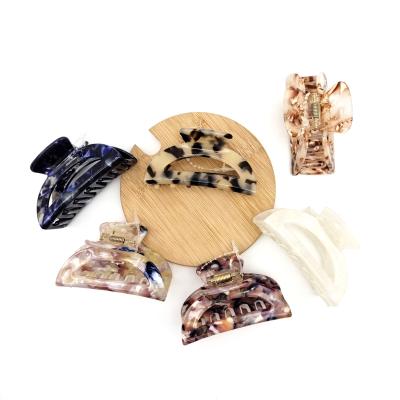 China Fashion Ladies Headwear Acetic Acid Hair Claw Hair Accessories Claw Clips Printing Hair Claw Wholesale for sale