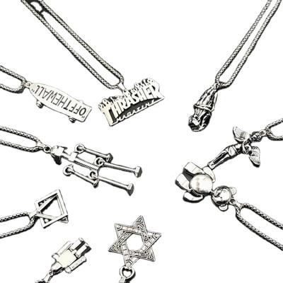 China Fashion Jewelry Accessories Hip Hop Style Alloy Plating Wholesale Necklace Titanium Steel Pendant Necklace for sale