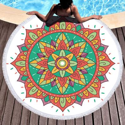 China Wholesale Custom Compressed Around Large Outdoor Tapestry Boho Mandala Indian Throw Bohemian Yoga Mat Beach Blanket Towel Hippie for sale