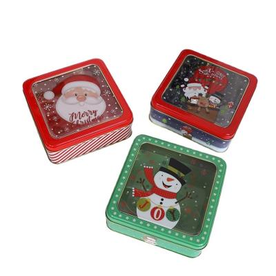 China Gift & Tin Craft Instock 15.5*5.5cm Christmas Cartoon Candy Cookies Box Tube Box for sale