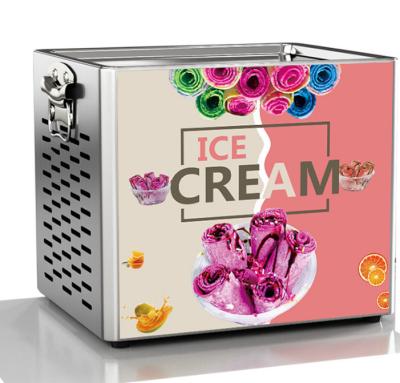 China Commercial Fried Roll Ice Cream Machine /Bakery Frying Ice Cream Pan Fried Ice Cream Machine for sale