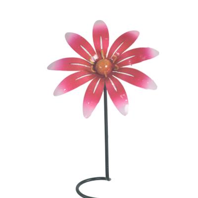 China High Quality Wholesale Hot Selling Minimalist Art Colorful Flower Metal Garden Ornamental Stake by The Yard for sale