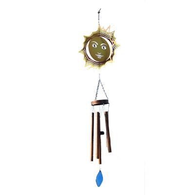 China Interesting Price New Iron Type Big Decorative Bells Wind Chime Bells For Yard Decoration Yard Wind Spinners for sale