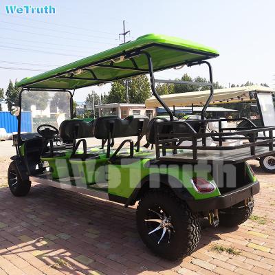 China WeTruth 4 Seat Golf Cart Mini Electric Golf Car Green Color 2 4 Seater 23*10.5-12 for sale