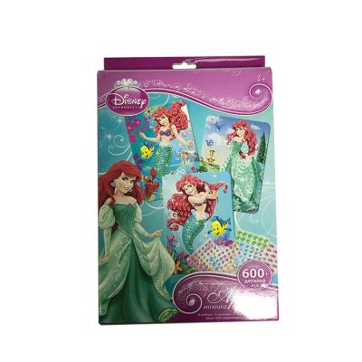 China Princess Toy Sticker Acrylic Diamond Crystal Diamond Painting Sticker Set Sheet Cartoon DIY Sticker Mermaid for sale