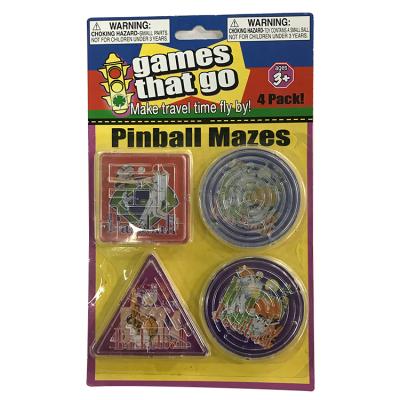 China Plastic Mazes Game Toys Children Educational Toys Kids Mini Ball Bearing Pinball Handheld Hobby for sale