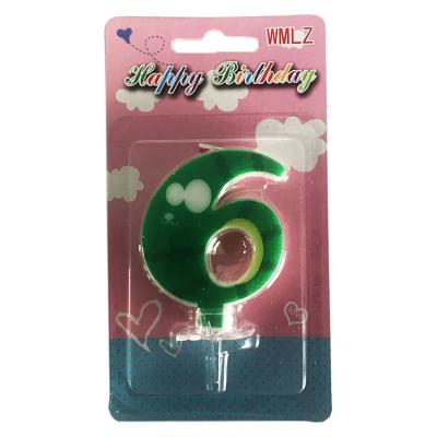 China Celebrate Brand New Special Day Item 0-9 Decoration Novelty Cake Age Birthday Candle Number for sale