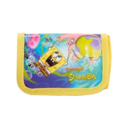 China For Students SpongeBob Odorless Soft Thin Luminous Wallet Cute Cartoon Polyester for sale