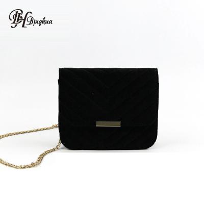 China High Quality Pilou Material Ladies Fashion Clutch Evening Bags Women Long Chain To Shoulder Bags for sale