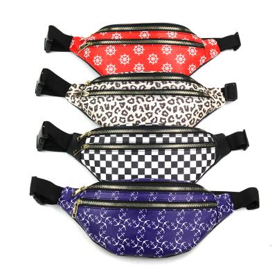 China Hot Sale Multifunctional Festival Water Proof Outdoor Sports PU Bags Fanny Packs Cycling Running Waist Bum Bag for sale