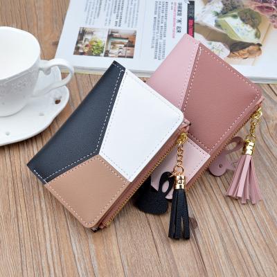 China Fashionable New Style Waterproof Short Wallet For Women Multi-card Slot Coin Purse Girls Leather Wallet for sale