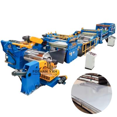 China The Steel Coil For Longitudinal Cut Machine Factory Price Automatic Heavy Duty Coil Cut To Length Machine for sale