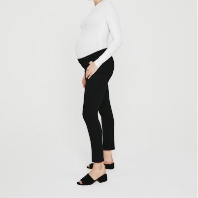 China 2022 OEM High Quality Pregnant Women's Skinny Jeans Custom Made Maternity Breathable Jeans for sale